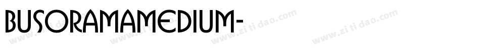 BusoramaMedium字体转换