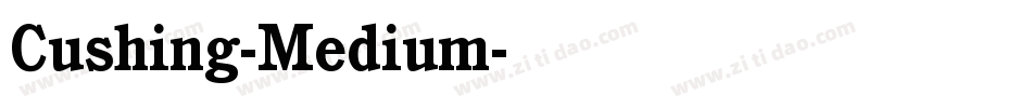 Cushing-Medium字体转换
