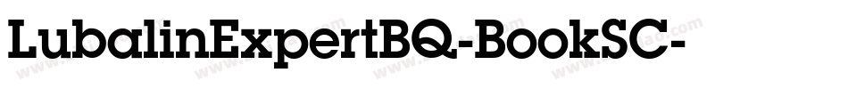 LubalinExpertBQ-BookSC字体转换