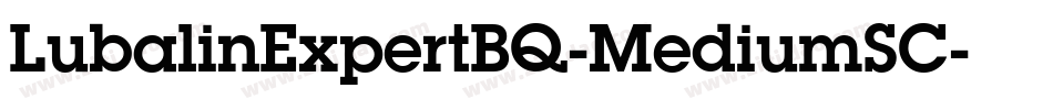 LubalinExpertBQ-MediumSC字体转换