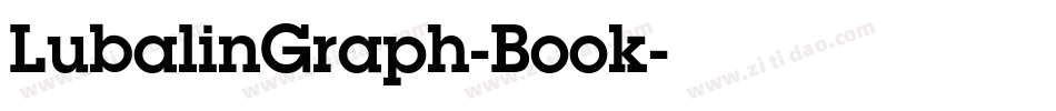 LubalinGraph-Book字体转换