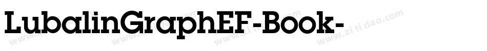 LubalinGraphEF-Book字体转换
