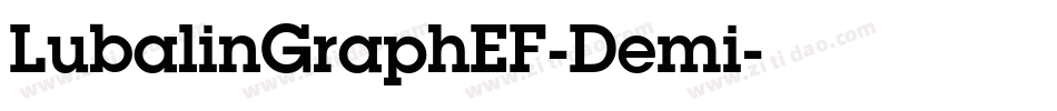 LubalinGraphEF-Demi字体转换
