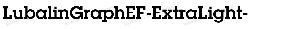 LubalinGraphEF-ExtraLight字体转换