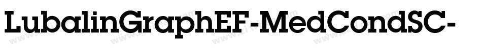 LubalinGraphEF-MedCondSC字体转换