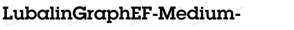 LubalinGraphEF-Medium字体转换