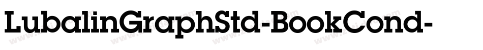 LubalinGraphStd-BookCond字体转换