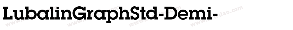 LubalinGraphStd-Demi字体转换