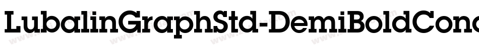 LubalinGraphStd-DemiBoldCondObl字体转换