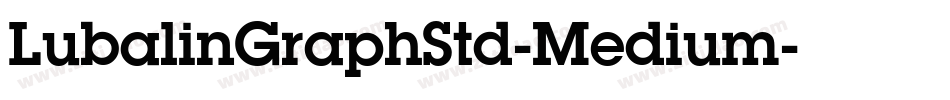LubalinGraphStd-Medium字体转换