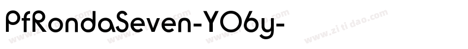 PfRondaSeven-YO6y字体转换