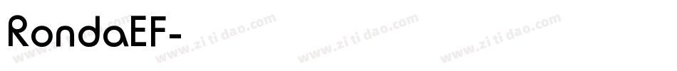 RondaEF字体转换