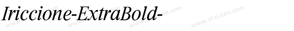 Iriccione-ExtraBold字体转换