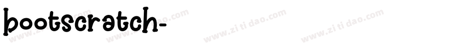 bootscratch字体转换