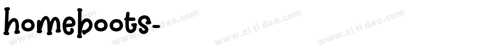 homeboots字体转换