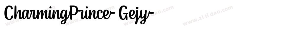 CharmingPrince-Gejy字体转换