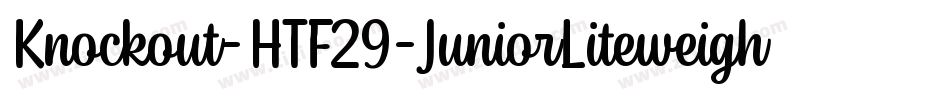 Knockout-HTF29-JuniorLiteweight字体转换