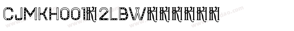 CjmKh001-2LBw字体转换