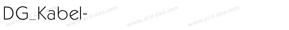 DG_Kabel字体转换