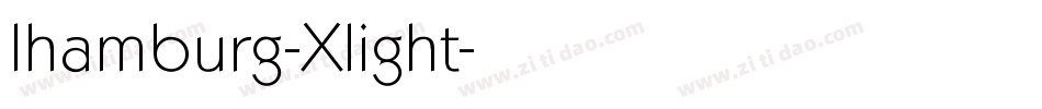 Ihamburg-Xlight字体转换