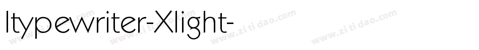 Itypewriter-Xlight字体转换
