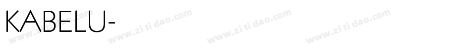 KABELU字体转换