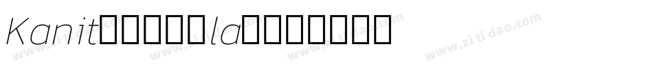Kanit-Regular字体转换