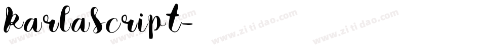 KarlaScript字体转换