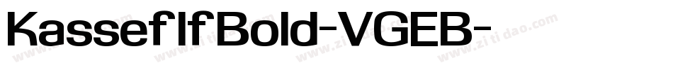 KasseflfBold-VGEB字体转换
