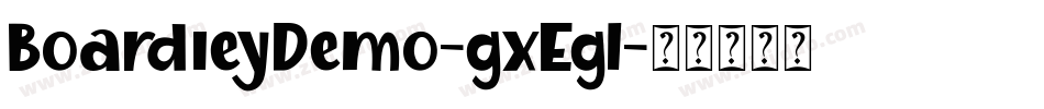 BoardleyDemo-gxEg1字体转换