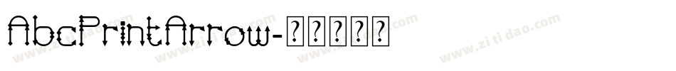 AbcPrintArrow字体转换