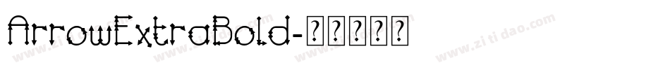 ArrowExtraBold字体转换