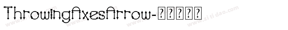 ThrowingAxesArrow字体转换