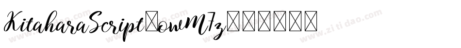 KitaharaScript-owM7z字体转换