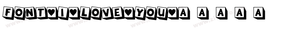 Font-I-Love-You字体转换