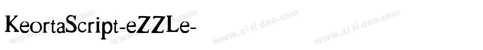 KeortaScript-eZZLe字体转换