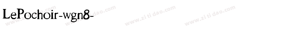 LePochoir-wgn8字体转换