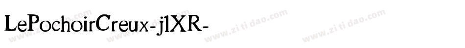 LePochoirCreux-j1XR字体转换