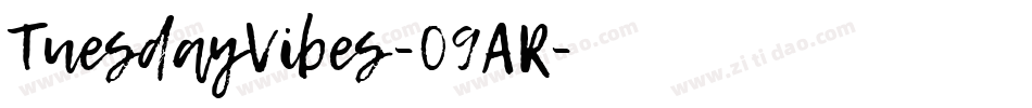 TuesdayVibes-09AR字体转换