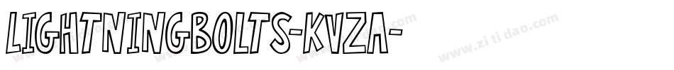 LightningBolts-KVzA字体转换