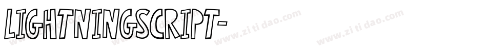 LightningScript字体转换