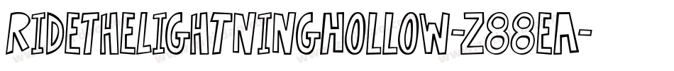 RideTheLightningHollow-z88ea字体转换