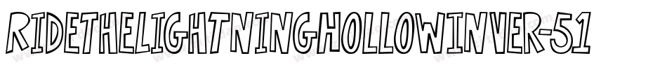 RideTheLightningHollowInver-511zL字体转换