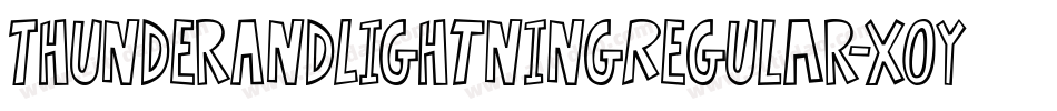 ThunderAndLightningRegular-X0y9字体转换