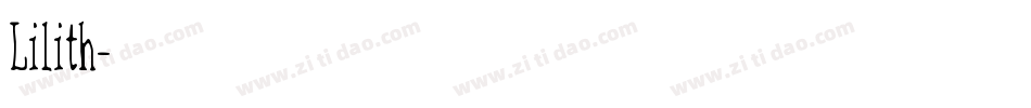 Lilith字体转换