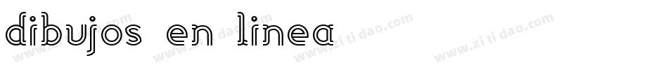 Dibujos-en-Linea字体转换
