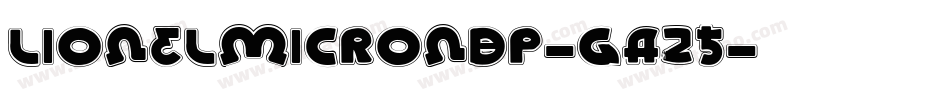 LionelMicroNbp-gA25字体转换