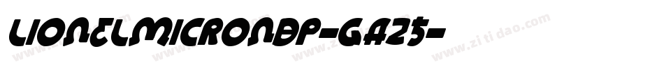 LionelMicroNbp-gA25字体转换