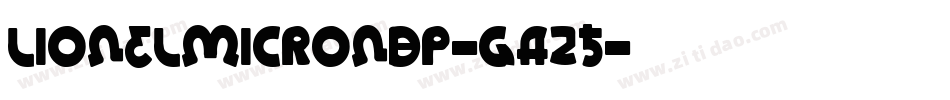 LionelMicroNbp-gA25字体转换
