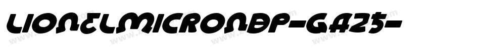 LionelMicroNbp-gA25字体转换